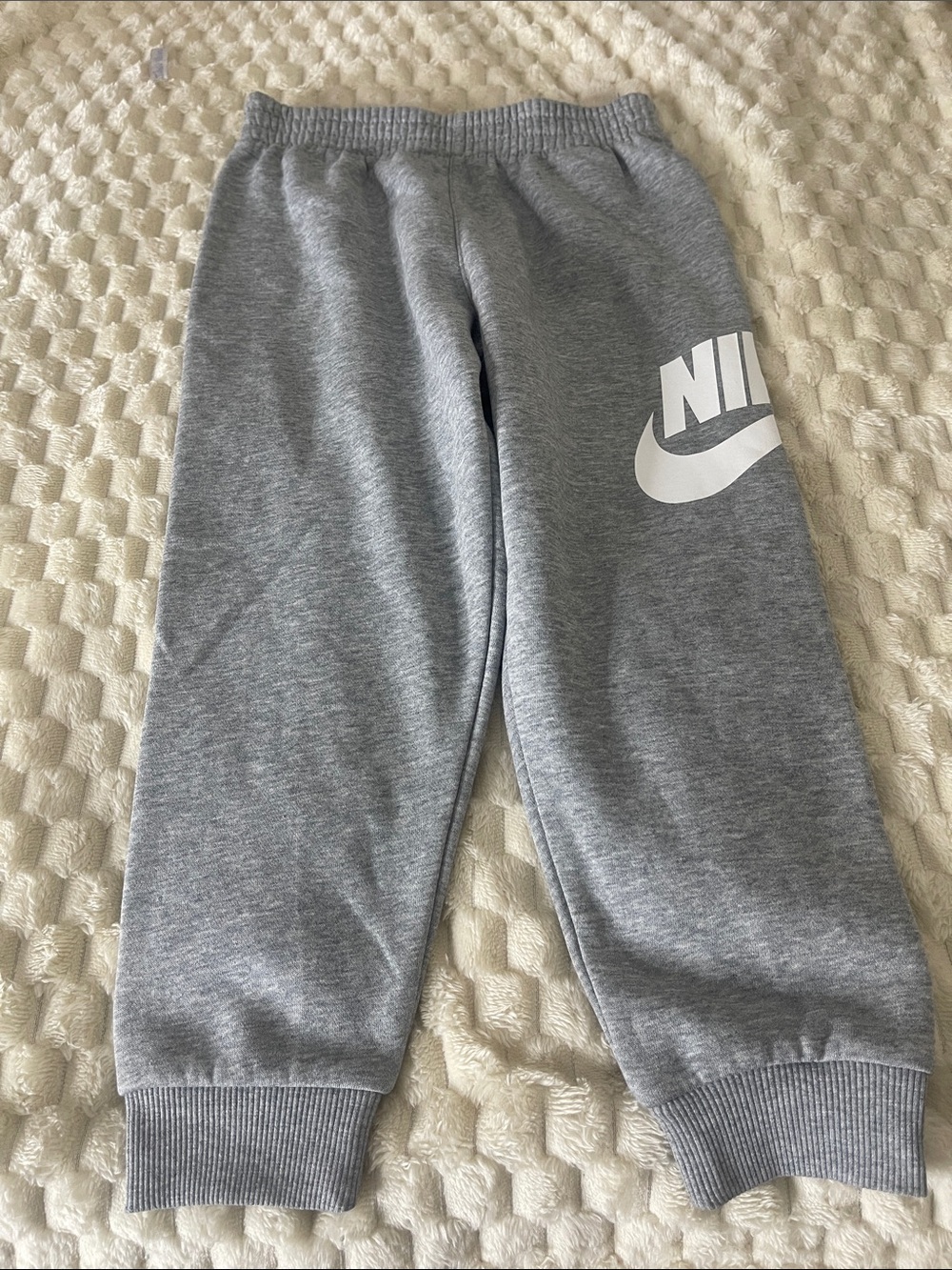 Nike Boy’s Gray Logo Fleece Joggers